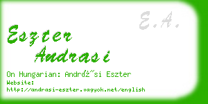 eszter andrasi business card